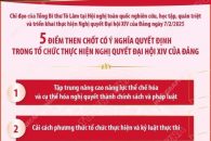 5 ĐIỂM THEN CHỐT CÓ Ý NGHĨA QUYẾT ĐỊNH TRONG TỔ CHỨC THỰC HIỆN NGHỊ QUYẾT ĐẠI HỘI XIV CỦA ĐẢNG