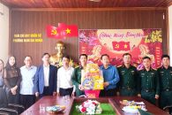 LÃNH ĐẠO PHƯỜNG NAM GIA NGHĨA THĂM, CHÚC TẾT BAN CHỈ HUY QUÂN SỰ PHƯỜNG, TỔ DÂN PHỐ 3, TỔ DÂN PHỐ 4