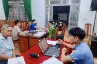 PHƯỜNG NAM GIA NGHĨA KHẨN TRƯƠNG PHÁT THẺ CỬ TRI PHỤC VỤ BẦU CỬ