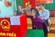 CỬ TRI PHƯỜNG NAM GIA NGHĨA TÍCH CỰC THAM GIA BẦU CỬ, TỶ LỆ ĐẠT 94%