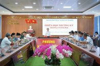 UBND PHƯỜNG NAM GIA NGHĨA HỌP THƯỜNG KỲ THÁNG 5: TẬP TRUNG THÚC ĐẨY TĂNG TRƯỞNG KINH TẾ, ĐẨY NHANH GIẢI NGÂN ĐẦU TƯ CÔNG