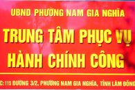 PHƯỜNG NAM GIA NGHĨA NÂNG CAO HIỆU QUẢ GIẢI QUYẾT THỦ TỤC HÀNH CHÍNH